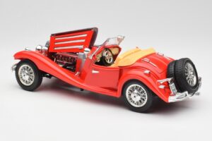 Mercedes 500K Roadster Czerwony Bburago 1:18 3020 Metal — zdjęcie 5 z 8