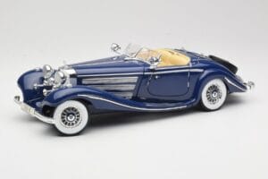 Mercedes 500K Special Roadster Niebieski Maisto 1:18 56059 Metal