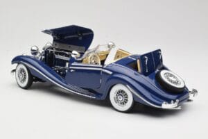 Mercedes 500K Special Roadster Niebieski Maisto 1:18 56059 Metal — zdjęcie 5 z 8