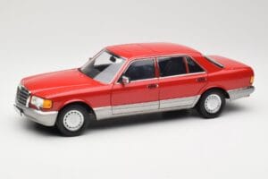 Mercedes 560 SEL W126 Czerwony Norev 1:18 183463 Metal