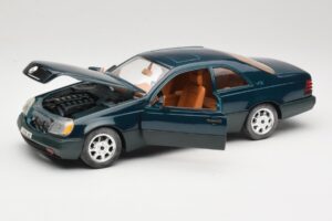 Mercedes 600 SEC C140 Zielony Majorette 1:18 4418 Metal — zdjęcie 2 z 8