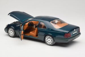 Mercedes 600 SEC C140 Zielony Majorette 1:18 4418 Metal — zdjęcie 5 z 8