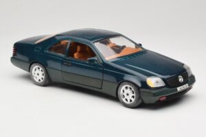 Mercedes 600 SEC C140 Zielony Majorette 1:18 4418 Metal — zdjęcie 6 z 8