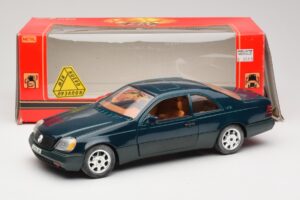 Mercedes 600 SEC C140 Zielony Majorette 1:18 4418 Metal — zdjęcie 8 z 8