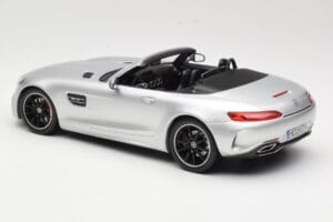 Mercedes AMG GT C Roadster R190 Srebrny Norev 1:18 183453 Metal — zdjęcie 5 z 6