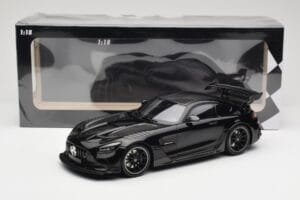 Mercedes AMG GT C190 Black Series Jet Black Metallic Minichamps 1:18 155032024 Metal — zdjęcie 6 z 6