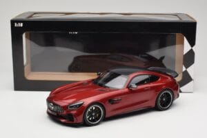 Mercedes AMG GT R C190 Jupiter Red Metallic Minichamps 1:18 155036027 Metal — zdjęcie 6 z 6
