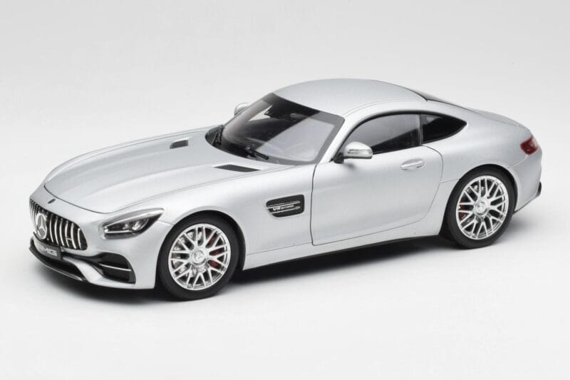 Mercedes AMG GT S C190 Designo Iridium Srebrny Magno Norev 1:18 B66960485 Metal