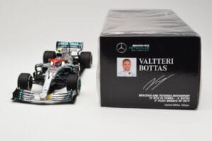 Mercedes AMG Petronas W10 #77 V. Bottas 3rd Place Monaco GP 2019 Minichamps 1:18 110190677 Metal — zdjęcie 6 z 6