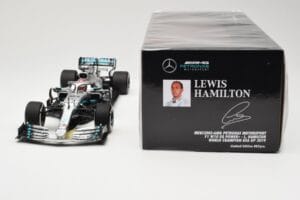 Mercedes AMG Petronas W10 EQ Power+ #44 L. Hamilton USA GP F1 World Champion 2019 Minichamps 1:18 110191844 Metal — zdjęcie 7 z 7