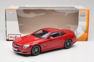 Mercedes AMG SL 63 R231 Czerwony Maisto 1:18 36199 Metal — zdjęcie 8 z 8