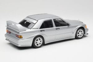 Mercedes 190E W201 2.5-16 EVO 2 Astral Srebrny Metallic Minichamps 1:18 155036101 Metal — zdjęcie 2 z 6