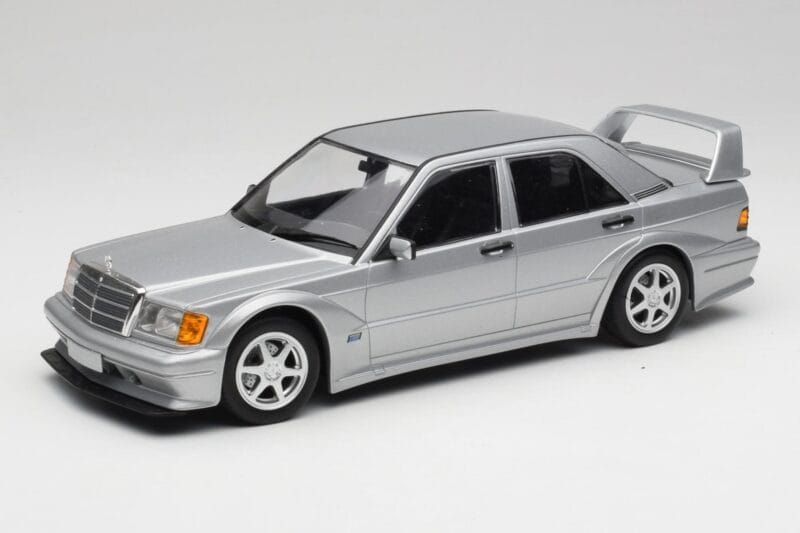 Mercedes 190E W201 2.5-16 EVO 2 Astral Srebrny Metallic Minichamps 1:18 155036101 Metal