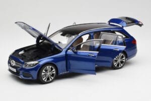 Mercedes C-Class S205 T-Modell Brilliant Niebieski Metalik Norev 1:18 B66960257 Metal — zdjęcie 2 z 8