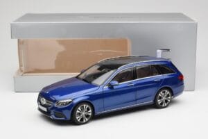 Mercedes C-Class S205 T-Modell Brilliant Niebieski Metalik Norev 1:18 B66960257 Metal — zdjęcie 8 z 8