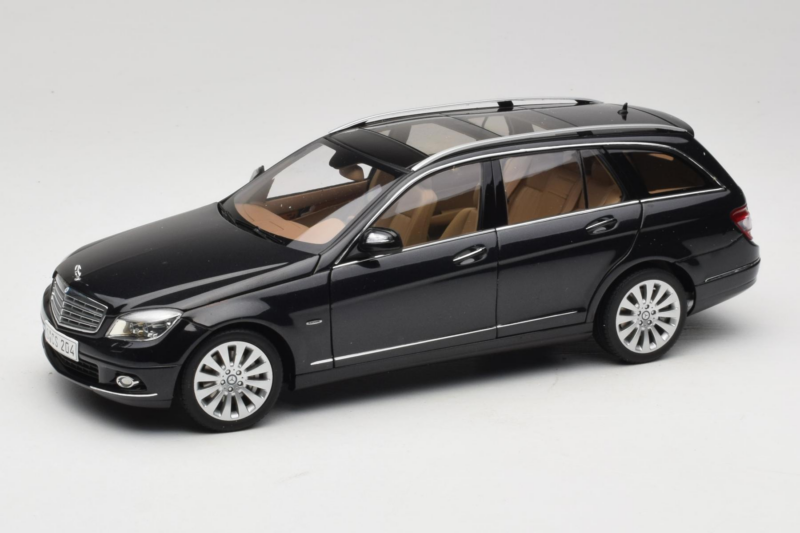 Mercedes C-Class W204 Estate Obsidian Black AUTOart 1:18 B66962349 Metal