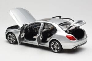 Mercedes C-Class W205 Iridium Srebrny Metalik Norev 1:18 B66960253 Metal — zdjęcie 5 z 8