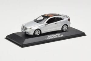 Mercedes C-Class W203 Sport Coupe Srebrny Minichamps 1:43 B66961916 Metal — zdjęcie 2 z 4