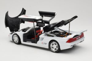 Mercedes C112 Sport Biały & Czarny Guiloy 1:18 68521 Metal — zdjęcie 5 z 8