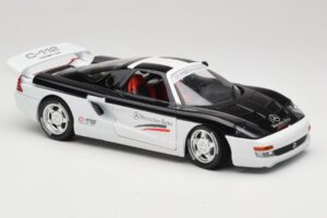 Mercedes C112 Sport Biały & Czarny Guiloy 1:18 68521 Metal — zdjęcie 6 z 8