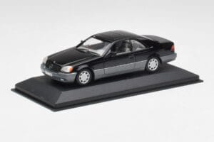 Mercedes C140 600 SEC Czarny Minichamps 1:43 32600 Metal — zdjęcie 2 z 4
