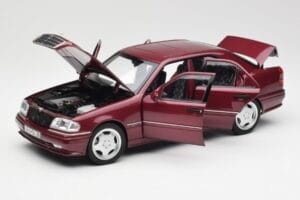 Mercedes AMG C36 W202 Almandine Czerwony Norev 1:18 B66040706 Metal — zdjęcie 2 z 8