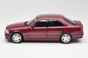Mercedes AMG C36 W202 Almandine Czerwony Norev 1:18 B66040706 Metal — zdjęcie 4 z 8