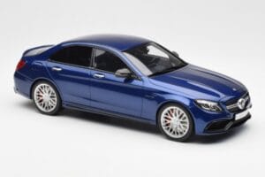 Mercedes AMG C63 S W205 Niebieski GT Spirit 1:18 ZM044 Żywica — zdjęcie 4 z 6