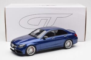 Mercedes AMG C63 S W205 Niebieski GT Spirit 1:18 ZM044 Żywica — zdjęcie 6 z 6
