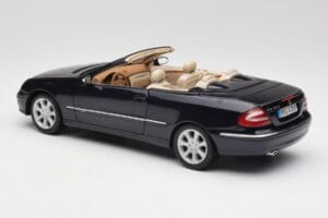 Mercedes CLK 500 W209 Kabriolet Ciemny Niebieski Metalik Kyosho 1:18 B66962174 Metal — zdjęcie 8 z 9