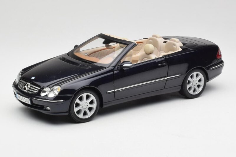Mercedes CLK 500 W209 Kabriolet Ciemny Niebieski Metalik Kyosho 1:18 B66962174 Metal