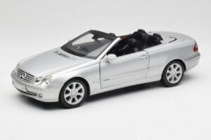 Mercedes CLK 500 Kabriolet Elegance A209 Srebrny Kyosho 1:18 B66962172 Metal