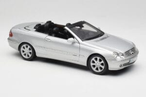 Mercedes CLK 500 Kabriolet Elegance A209 Srebrny Kyosho 1:18 B66962172 Metal — zdjęcie 6 z 8
