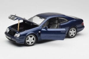 Mercedes CLK 55 AMG C209 Niebieski Metaliczny Anson 1:18 30343 Metal — zdjęcie 2 z 8