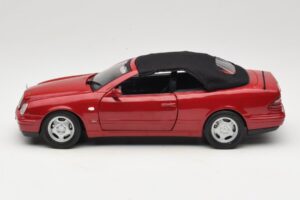 Mercedes CLK A208 Kabriolet Czerwony Anson 1:18 30338 Metal — zdjęcie 4 z 8