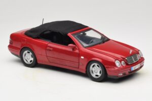 Mercedes CLK A208 Kabriolet Czerwony Anson 1:18 30338 Metal — zdjęcie 6 z 8