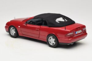 Mercedes CLK A208 Kabriolet Czerwony Anson 1:18 30338 Metal — zdjęcie 7 z 8