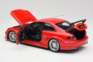 Mercedes CLK DTM AMG C209 Mars Czerwony Kyosho 1:18 08461R Metal — zdjęcie 5 z 8