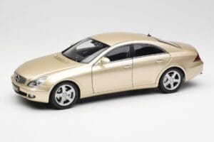 Mercedes CLS C219 Jasny Beżowy Złoty Kyosho 1:18 08401LBE Metal