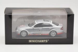 Mercedes E-Class W211 #7 Team AutoBild Paris-Beijing 2006 Replacement Box Minichamps 1:43 MB001 Metal — zdjęcie 4 z 4