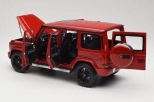 Mercedes G 500 W463 Czerwony Minichamps 1:18 110037101 Metal — zdjęcie 5 z 8