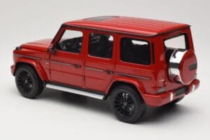 Mercedes G 500 W463 Czerwony Minichamps 1:18 110037101 Metal — zdjęcie 7 z 8