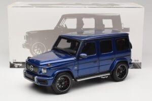 Mercedes G 63 AMG W463 Blue Metallic Minichamps 1:18 110037061 Metal — zdjęcie 8 z 8
