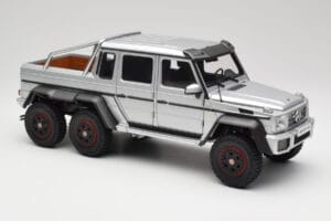 Mercedes AMG G63 W463 6x6 Iridium Srebrny AUTOart 1:18 76301 Kompozyt — zdjęcie 6 z 8