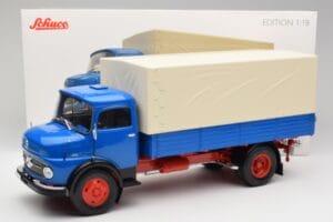 Mercedes L911 Niebieski Schuco 1:18 450044800 Metal — zdjęcie 8 z 8