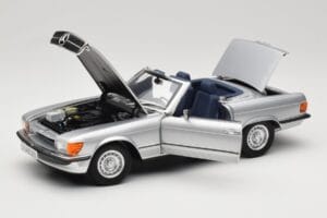 Mercedes R107 380 SL Srebrny Norev 1:18 183725 Metal — zdjęcie 2 z 8