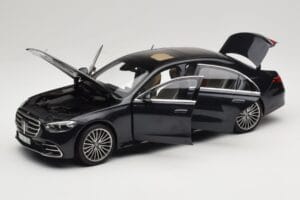 Mercedes S-Class W223 AMG Line Anthracite Blue Norev 1:18 183800 Metal — zdjęcie 2 z 8