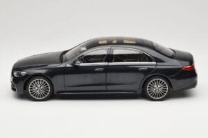 Mercedes S-Class W223 AMG Line Anthracite Blue Norev 1:18 183800 Metal — zdjęcie 4 z 8