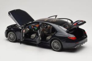 Mercedes S-Class W223 AMG Line Anthracite Blue Norev 1:18 183800 Metal — zdjęcie 5 z 8