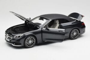 Mercedes S-Class Kabriolet A217 Magnetite Czarny Metalik Norev 1:18 B66960354 Metal — zdjęcie 2 z 8